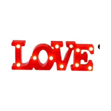 Imagem de Dia Dos Namorados Romântico LED LOVE Sign Lights Home Desktop Decoraçã