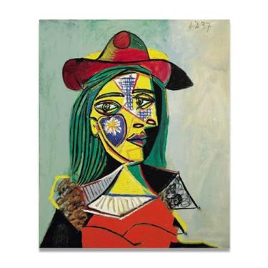 Imagem de Murais de Diego Rivera com chapéu e gola de pele para mulher – Arte de realismo socialista mexicano, muralista do século 1346, coleção clássica do museu de Nova York para decoração de casa 70 x 84 cm