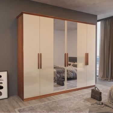 Imagem de Guarda-Roupa Casal Cyrus Com Esp 6 Portas 4 Gav Bom Pastor