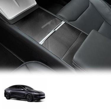 Imagem de FDAIUN Película protetora de tinta automotiva pré-cortada para 2025 Tesla Model Y Juniper PPF impressão de fibra de carbono autoadesivo TPU filme protetor de arranhões acessórios externos (painel