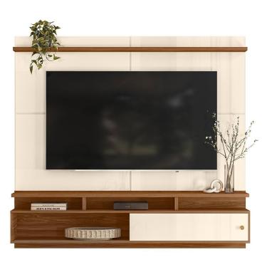 Imagem de Home Suspenso Morretes 180cm Off White-amêndoa Para Tv Até 70? - Mobler Off White-amêndoa