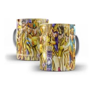 Imagem de Caneca Porcelana Cavale.iros Do Zod.íaco O.uro