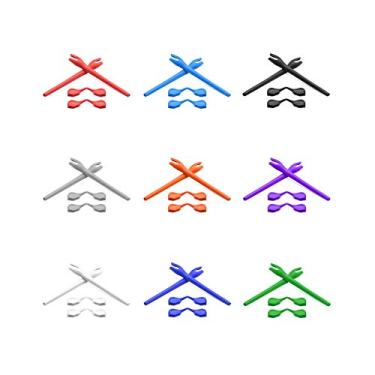 Imagem de Eye Opening Stuff 9 pares de kits de reposição para fones de ouvido e nariz compatíveis com óculos de sol Oakley Radar EV Series