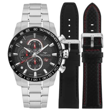 Imagem de Relógio Technos Masculino Carbon Troca Pulseira OS1ABS/T1P