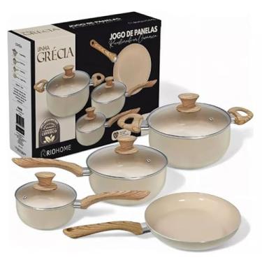 Imagem de Jogo de Panelas 4 Peças Cerâmica Linha Grécia