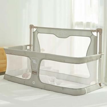 Imagem de Berço Portátil Dobrável 3 Em 1, Janela De Malha Visível Respirável, Capa De Forro Lavável Macia E Liga De Alumínio Resistente, Fácil De Montar Cradle Co Sleeper Statiory, Creamy-white