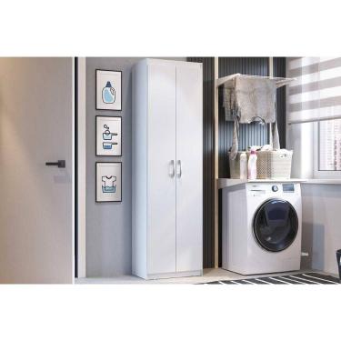 Imagem de Armário Multiuso Lavanderia PH 1711 c/ 2 Portas Branco - Herval