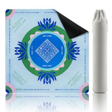 Imagem de Mikccer Mahjong Mat,32.2x32.2 Inch Non-Slip and Noise Reduction Mah Jong Table Mat with Carrying Bag for Mahjong,Poker,Board Games,Dominoes Green