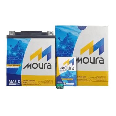 Imagem de Bateria De Moto 6ah Moura Ma6D Nx 200 1993 2001