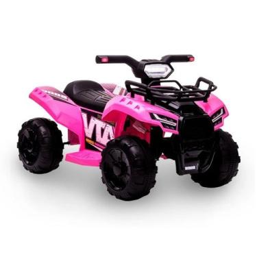 Imagem de Mini quadriciclo eletrico infantil 6v rosa - belfix