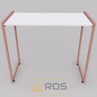 Imagem de Aparador Bella Pés Rosé Gold 90x45x76 - RDS, Branco