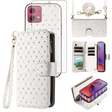 Imagem de Asuwish Capa de telefone para Moto G84 ZSZXCXDK EUA branca