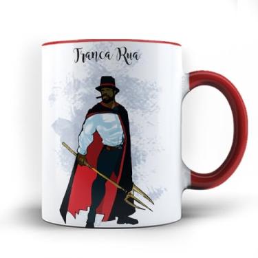 Imagem de Caneca xicara Umbanda Orixá Tranca Rua 25 (Vermelha)