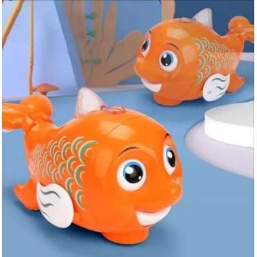 Imagem de Brinquedo Infantil Peixe De Brinquedo Peixinho Fofo Com Bolas Flutuant