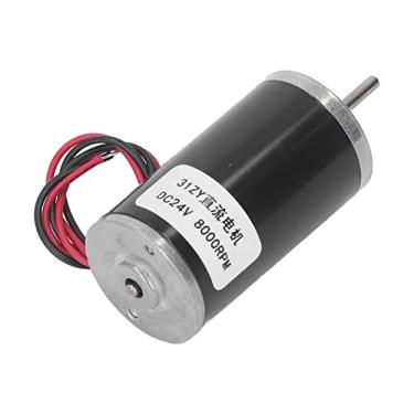 Imagem de Fafeicy Motor Elétrico de ímã Permanente para Ar Condicionado, Aquecedor - Micro Motor de 24V para Lâmpadas, Ventiladores Elétricos - Toda a Estrutura de Metal (8000rpm)