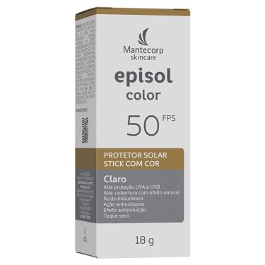 Imagem de Protetor Solar Facial Episol FPS 50 Color Claro 18g Stick