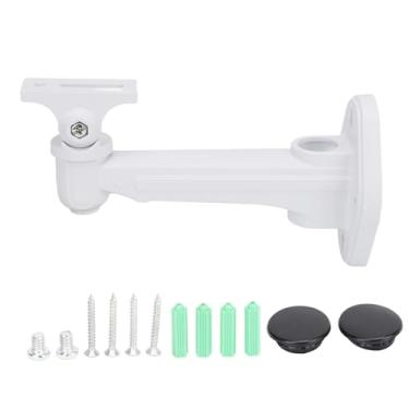 Imagem de Montagem da parede da câmera CCTV Montagem universal de 180 graus Ajuste de ângulo Durável O suporte à câmera de vigilância de segurança plástica para uso externo interno inclui