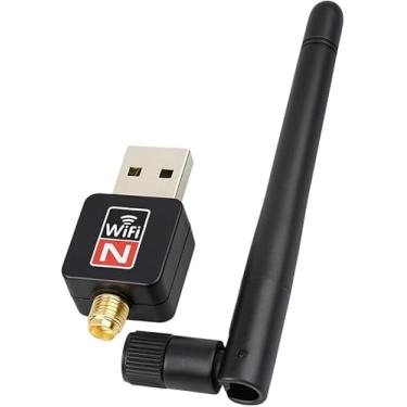 Imagem de Antena Adaptador Usb 2.0 Wireless Antena Wi-fi 802.IIN Computador Notebook Conversor Substitui Cabo de Rede