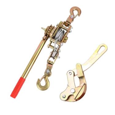 Imagem de Amagogo Puxador de corda para guincho automotivo, tensor de corda, catraca, guincho manual com manivela para cerca, 1 Tonelada