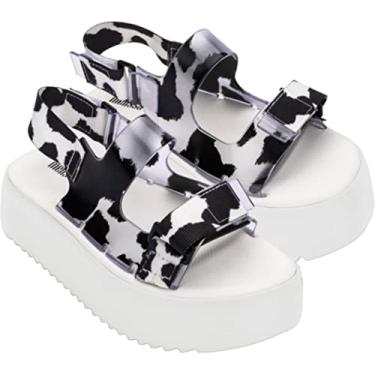 Imagem de Melissa - Plataforma de anúncios Brave PPT feminina, Branco/vidro/preto, 40