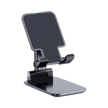Imagem de DGHJO Suporte de telefone de mesa dobrável e ajustável para dispositivo móvel, suporte de telefone multifuncional, presente para namorada, namorado, preto