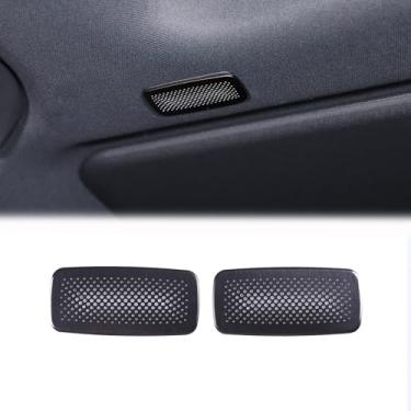 Imagem de Heutamo Acabamento de capa de alto-falante de teto compatível com Toyota Land Cruiser Prado 2024+ acessórios, acessórios interiores de aço inoxidável para alto-falante superior