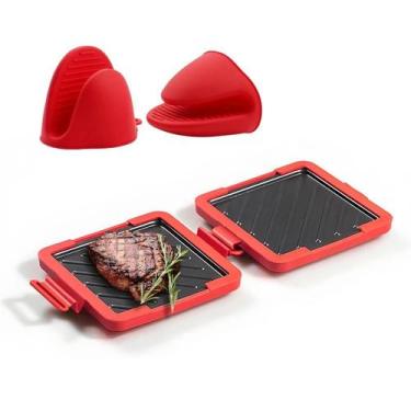 Imagem de Sanduicheira Para Torradas De Micro-ondas Com Luvas Versátil Torradeir