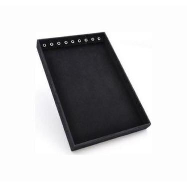 Imagem de Expositor Veludo Caixa Tabuleiro Com Gancho 32 X 40 Cor Cinza - MMF