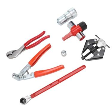 Imagem de Zhjvihx 7pcs Kit de Ferramenta de Serviço de Bateria, Puxador de Bateria Plier de Aço de Alta Resistência Baterias Ferramenta de Reparo Automático do Espalhador do Terminal para