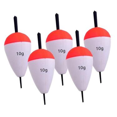 Imagem de Dynwave 5 Peças de Bóias de Pesca Bobbers EVA Oval de Espuma de Alta Flutuabilidade para, 10g