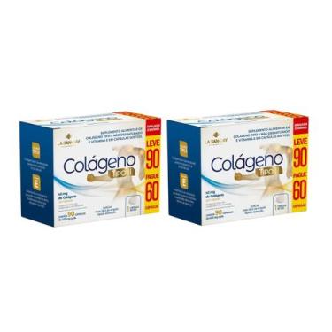 Imagem de Kit 2 Colágeno Tipo 2 Não Desnaturado L90P60 Cáps La San Day