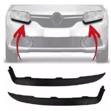 Imagem de Moldura Friso Farol Logan Sandero 2014-2019 Renault