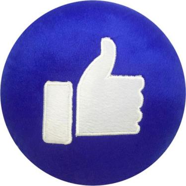 Imagem de Almofada Pelúcia Emoji Bordado Emoticon Whatsapp 45x45 CM - Vitor Bord