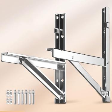 Imagem de Suportes De Condensador De Montagem Em Parede Externa Para Bombas De Calor De Ar Condicionado Sem Dutos Mini Split Universal Suportes De Ar Condicionado De Montagem Ac, Red, 3P（50 * 56 * 39cm）