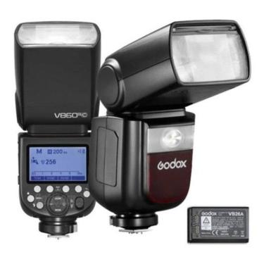 Imagem de Flash Godox Para Canon V860 Iii Ttl Luz Modelagem + Bateria