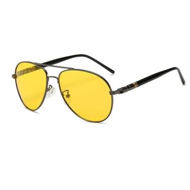 Imagem de Óculos de sol com mudança de cor, masculino, para dirigir, fotocromático, amarelo, polarizado, feminino, para aviação, visão diurna e noturna, G Night, fotocromático, BH01