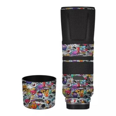 Imagem de RF 800 11 Adesivo de lente de câmera para Canon RF 800 mm F11 Macro Coat Wraps Película Protetor Vinil Decalque Skin (Graffiti White)