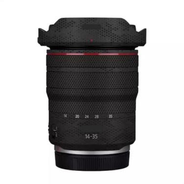 Imagem de RF 14-35 4 Adesivo de lente de câmera para Canon RF 14-35 mm F4 Macro Coat Wraps Película Protetor Vinil Decalque Skin (Mamba Preto)