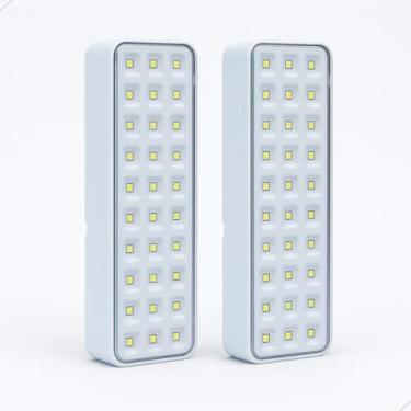 Imagem de Luminária de Emergência Recarregável com 30 LEDs 110v e 220v Portátil para Iluminação Segura (2)