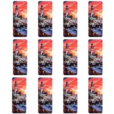 Imagem de Dicksons, Hinos clássicos, marcador de livro cristão inspirador para livros, bíblias, diários, agendas, notas, papel laminado de 6 x 18 cm, Love Lifted Me, pacote com 12