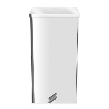 Imagem de Lixeira Quadrada Pedal Aço Inox 30 Litros Ecobin