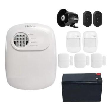 Imagem de Kit Alarme Sem Fio Intelbras ANM 24 NET com 5 Sensores e Acesso Via Ap