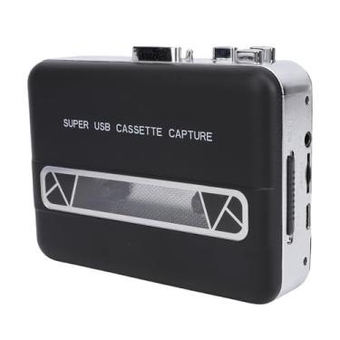 Imagem de Asixxsix Toca-fitas Cassete, Toca-fitas Portátil, Conversor de Cassete para MP3, Alto-falante Integrado, Entrada para Fone de Ouvido de 3,5mm para Laptop, PC, Gravador de CD