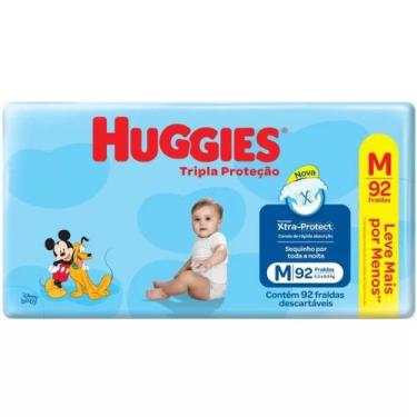 Imagem de Fralda Huggies Tripla Proteção Pacote Hiper Econômico, M Com 92