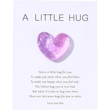 Imagem de Rosa Red Pocket Hug Token Gifts Pocket Hug Cards Inspirational Gifts for Women Daughter Granddaughter Boy Son Grandson Children Children's Day Christmas Birthday Gift, Cards and Card Stock