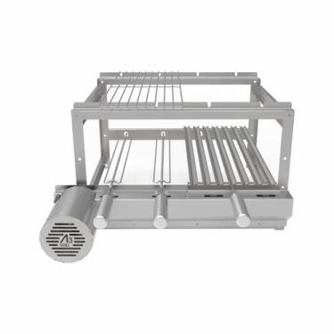 Imagem de A3 Grill Tradicional - Motor Giratório para 4 Espetos + Grelha Argenti