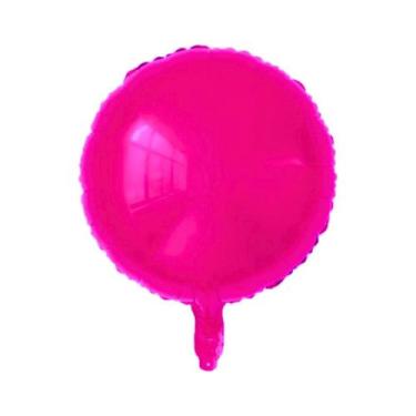 Imagem de Balão Redondo Metalizado 18 - PartiuFesta, Rosa Pink