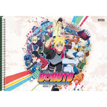 Imagem de Caderno de desenho São Domingos Boruto espiral 60 folhas