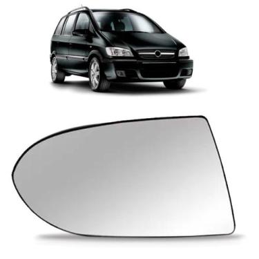 Imagem de Lente Espelho Retrovisor Zafira 2001 02 03 04 A 2011 Prata - RETROPART