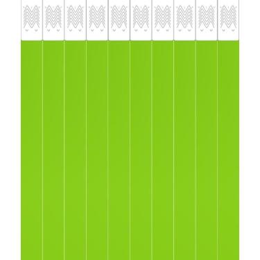Imagem de Pulseira de Identificação Tyvek Verde Fluor 50un Tecnomidia